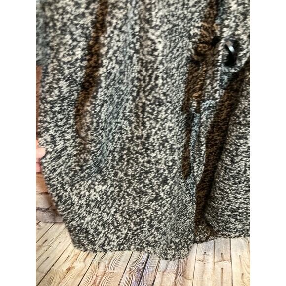 Dorman Wool Coat Womens Medium Gray Heavyweight Long Line Artsy Lagenlook Pocket - Picture 2 of 16